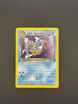 Pokemon Dark Gyarados 8/82 Team Rocket Holo First Edition - Image 3
