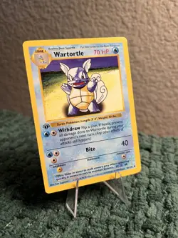 1999 Pokemon Base Set Shadowless First Edition Wartortle (NM) - Image 1