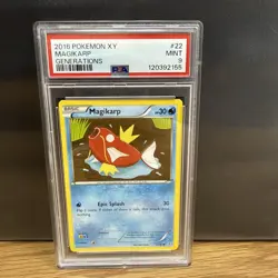 2016 Pokemon XY Magikarp Generations #22 Mint PSA 9 - Image 1