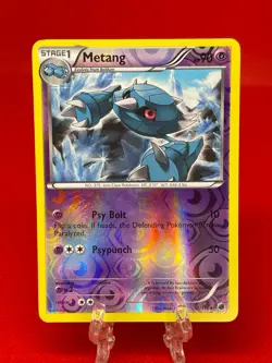 Pokemon TCG Metang Plasma Freeze 51/116 Black & White Reverse Holo 2013 LP - Image 1