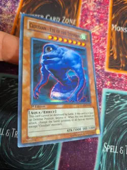 Yu-Gi-Oh! TCG Cloudian - Eye of the Typhoon GLAS-EN005 Super Rare 1st Edition NM - Image 2