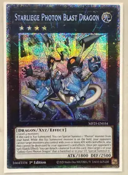 Starliege Photon Blast Dragon 1st Edition Starlight Rare MP25-EN034 Yu-Gi-Oh! - Image 1