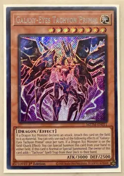 Galaxy-Eyes Tachyon Primal 1st Edition Secret Rare MZTM-EN011 Yu-Gi-Oh! - Image 1