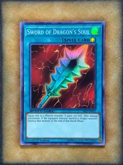 Yugioh Sword of Dragon’s Soul SBLS-EN015 Speed Duel Super Rare 1st Ed NM - Image 1
