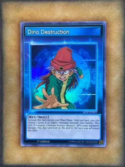 Yugioh Dino Destruction SBTK-ENS03 Super Rare Speed Duel 1st Ed NM - Image 1