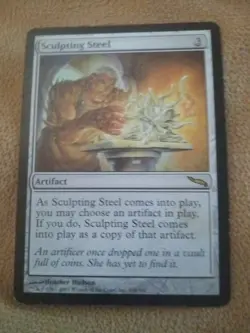 Sculpting Steel Mirrodin Regular Magic The Gathering Card - Image 1