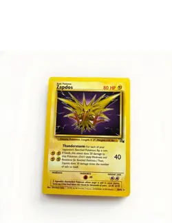 Pokemon TCG Zapdos Fossil, Unlimited Rare, Vintage Card 30/62 - Image 1