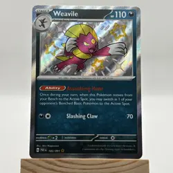 Weavile 183/091 Paldean Fates Pokemon TCG Shiny Holo Rare Card NM- Condition - Image 1