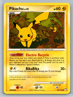 Pikachu 94/123 Pokemon Card 2007 Pokemon NM Near Mint - Image 1