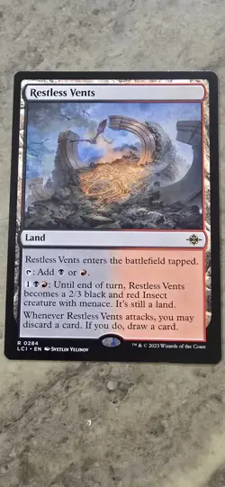 Restless Vents The Lost Caverns of Ixalan Regular Land Rare MTG - Image 1