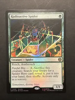 Radioactive Spider Marvel's Spider-Man Foil #285 MTG Near Mint Promo - Image 1