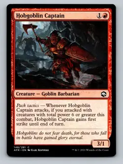 Hobgoblin Captain (148) Adventures in the Forgotten Realms AFR MTG Magic - Image 1