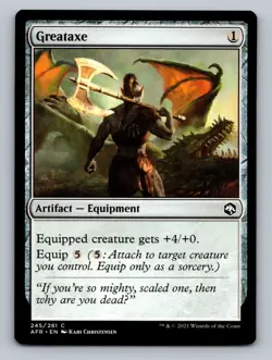 Greataxe (245) Adventures in the Forgotten Realms AFR MTG Magic - Image 1