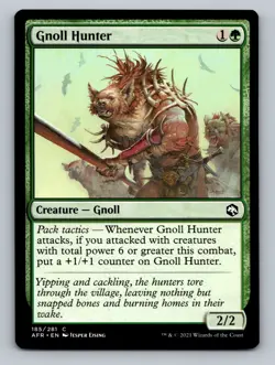 Gnoll Hunter (185) Adventures in the Forgotten Realms AFR MTG Magic - Image 1