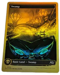 Swamp 0509 First-Place Foil Aetherdrift Magic: The Gathering Finish Line Mtg - Image 1