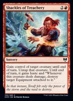 Shackles of Treachery - Near Mint MTG Kaldheim - Image 1