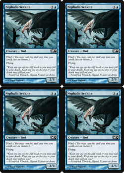 4x MTG 2013 NEPHALIA SEAKITE - BIRD CREATURE M14 - MAGIC CARD x4 copies - Image 1