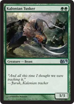 Kalonian Tusker - Light Play MTG Magic 2014 Core Set - Image 1