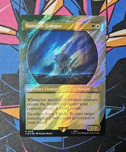 Samwise Gamgee NM Showcase Surge Foil MTG Lord of the Rings Unplayed Magic - Image 1