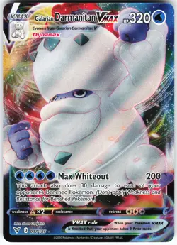 Galarian Darmanitan VMAX 037/185 Pokemon SWSH04 Vivid Voltage Holo Ultra Rare NM - Image 1