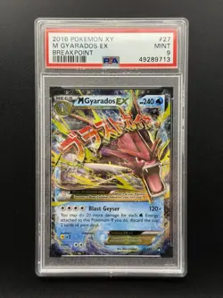 M Gyarados EX 27/122 Breakpoint Holo Ultra Rare Pokemon TCG - PSA 9 Mint - Image 1