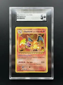 Charizard 11/108 Evolutions Holo Rare Pokemon TCG - SGC 5 Excellent - Image 1
