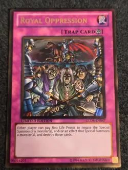 Yugioh Royal Oppression - Gold Rare - Limited - MP - GLD4-EN047 - Image 1