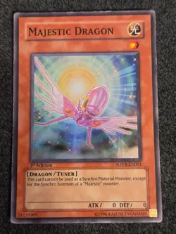 1x (LP) Majestic Dragon - SOVR-EN001 - Super Rare - 1st Edition YuGiOh - Image 1