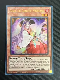 Yugioh Dakki, the Graceful Mayakashi MAMA-EN016 Ultra Rare 1st Edition NM - Image 1