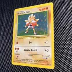 Hitmonchan - 7/102 - Pokemon Base Set Unlimited Holo Rare Card WOTC LP - Image 2