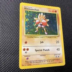 Hitmonchan - 7/102 - Pokemon Base Set Unlimited Holo Rare Card WOTC LP - Image 3