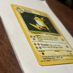 Pokemon TCG Raichu Base Set Holo Rare Card 14/102 Vintage - Image 4