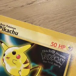 Pokemon Pikachu Promo Card 1999 Kids WB Presents Pokemon the First Movie - Image 3