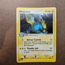 Manectric 9/109 Pokemon EX Ruby & Sapphire Holo Rare Card - LP - Image 1