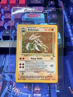 Pokemon TCG Kabutops Holo Rare Card 9/62 Fossil Unlimited 1999 - Image 1