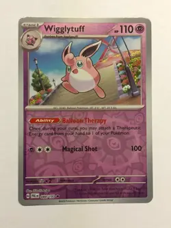Pokemon Card Paldea Evolved Reverse Holographic Wigglypuff 084/193 Near Mint - Image 1