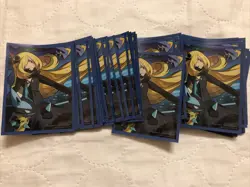 Pokemon Cynthia , Lucario, And Garchomp Card Sleeve/Shield, Deck Sleeves x64 - Image 1