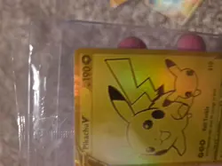 Pikachu V SWSH145 Promo Celebrations English Pokemon Card Sealed Cello Pack - Image 3