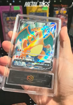 Pokemon Cards CHN. Metal Tags Charizard V 131/127 SR PCG 10 (SAME AS PSA 10) - Image 2