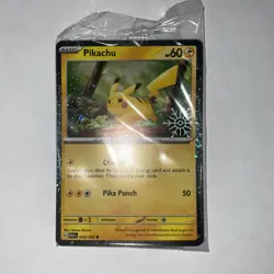 Sealed Pokemon TCG Snowflake Stamped Pikachu Holiday Calendar 025/165 Promo Card - Image 1