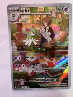 Pokemon TCG 2023 Scarlet & Violet Kirlia Illustration Rare Holo Card #212/198 - Image 1