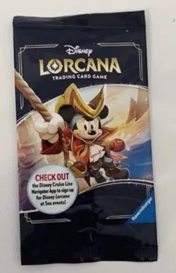 Disney Cruise Treasure Exclusive Promo Lorcana Mickey Mouse Captain Card Sealed - Image 1