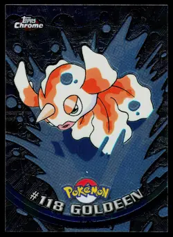 Goldeen #118 - Topps Chrome Series 2 Pokemon Card Played - Image 1