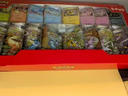 Pokemon Prismatic Evolutions 8 Mini-Tins w Promo Cards Costco - IN HAND - Image 2