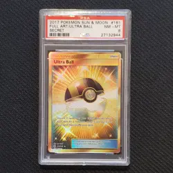 Ultra Ball - 161/149 - Sun & Moon - Pokemon Card - PSA 8 NM-MT - #294 - Image 1