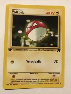 Voltorb Italian 1st Edition Pokemon Team Rocket Card 69/82 2000 - Image 1