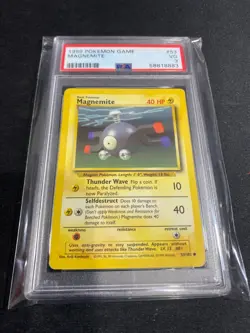 1999 Magnemite #53 Base Set Original Pokemon Card PSA 3 - Image 1