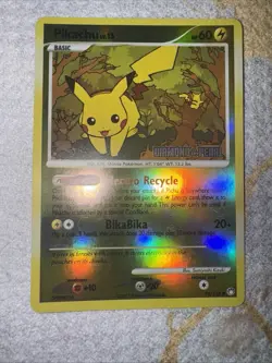 Pokemon 2007 Pikachu Reverse Holo Card D&P Mysterious Treasures 94/123Q1048 - Image 4