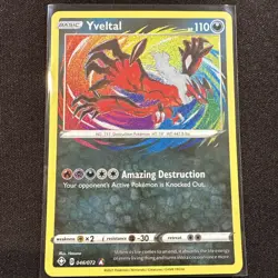 Yveltal 046/072 - Shining Fates - Amazing Rare Holo Pokemon Card Near Mint - Image 1