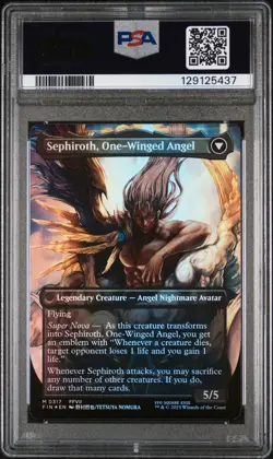 2025 MTG Final Fantasy SEPHIROTH * Artist Borderless Foil #0317 * PSA 10 - Image 2
